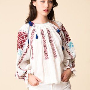 Boho Blouse with Tassels